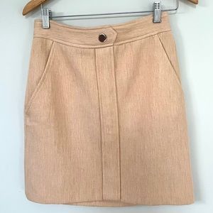 MAJE NWOT size 38 skirt peach/tan